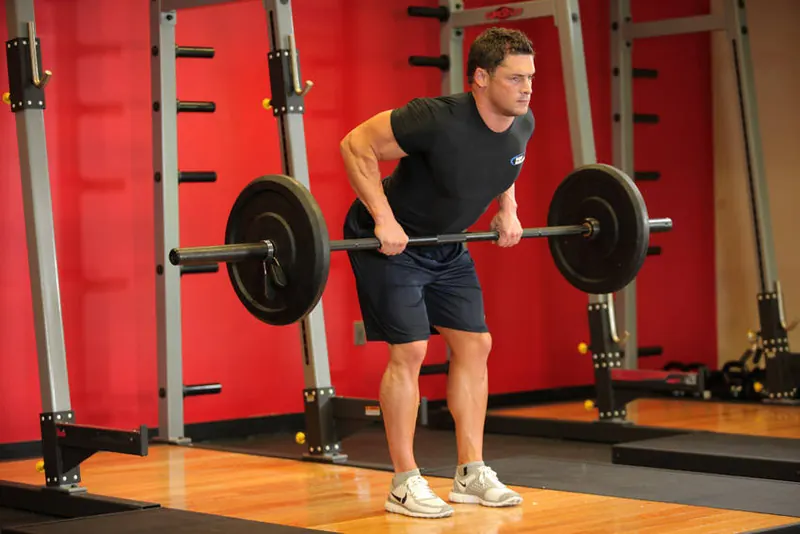 Bent Over Row: end position
