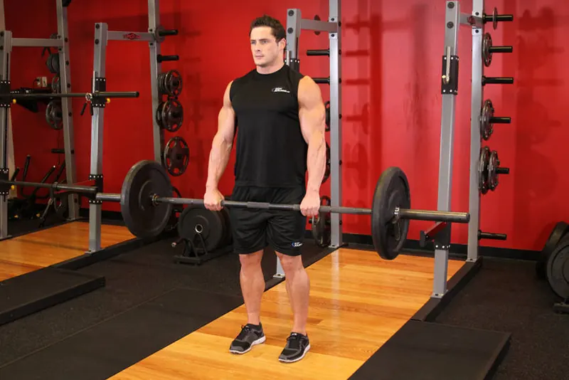 Deadlift: end position