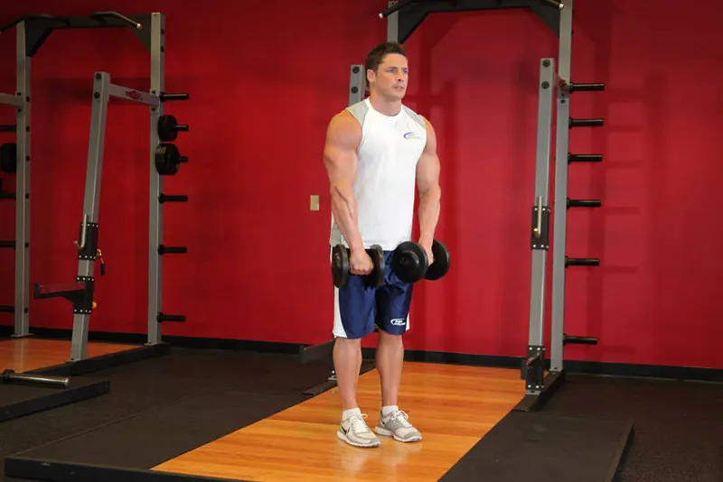 Front Raise: starting position