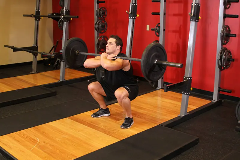 Front Squat: end position