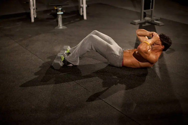 3/4 Sit-Up: starting position