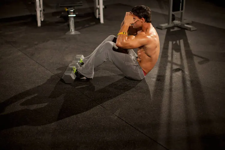 3/4 Sit-Up: end position