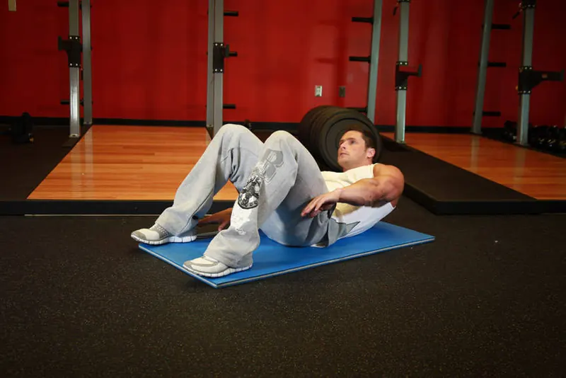 Alternate Heel Touchers: starting position