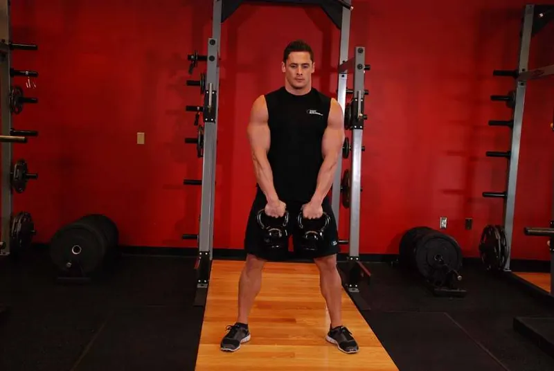 Alternating Hang Clean: starting position