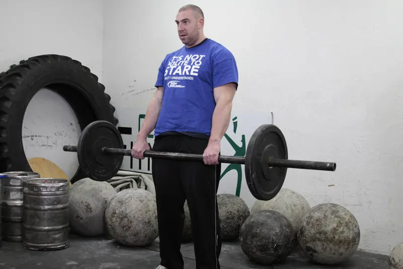 Axle Deadlift: end position