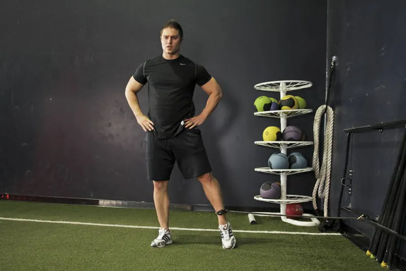 Band Hip Adductions: starting position