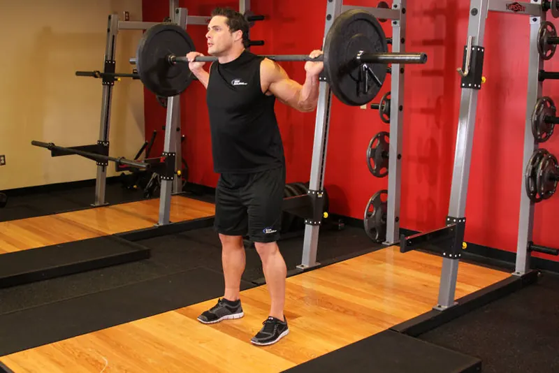 Barbell Full Squat: starting position