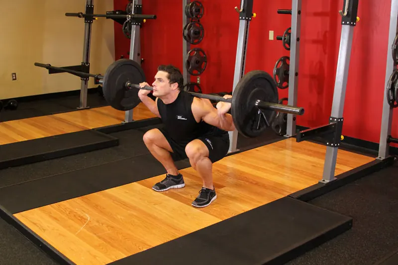 Barbell Full Squat: end position