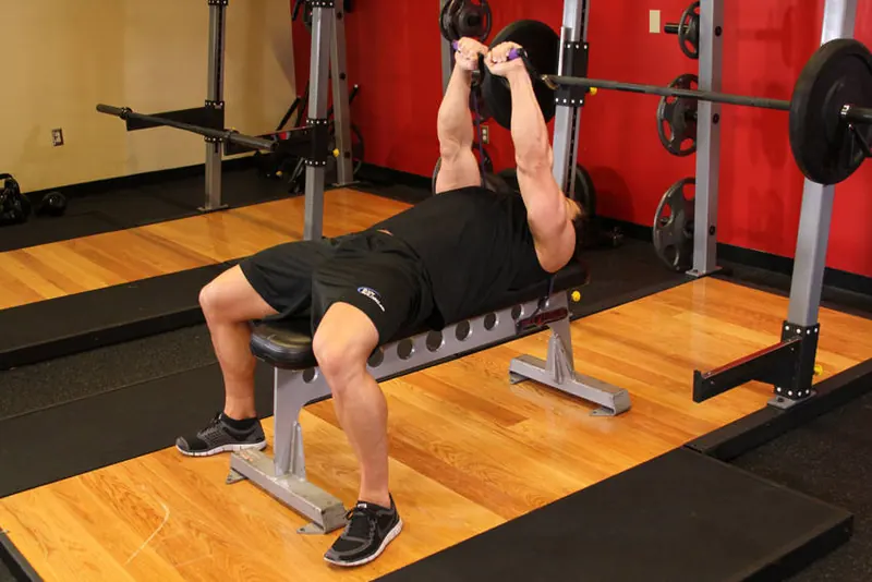 Bench Press - With Bands: end position