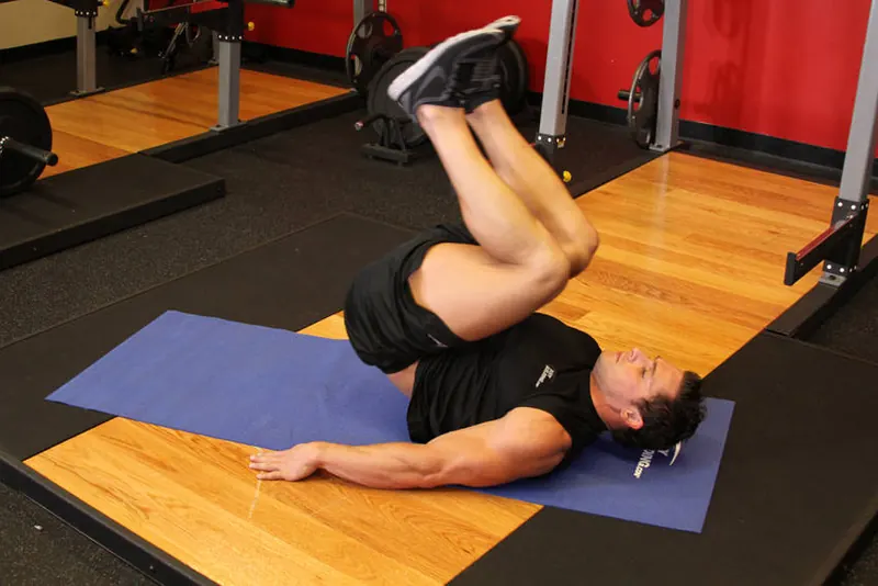 Bent-Knee Hip Raise: end position