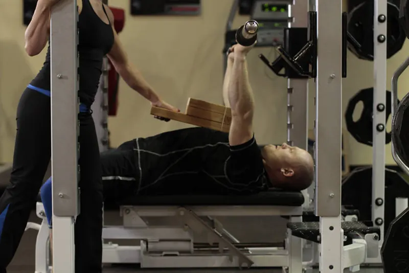Board Press: starting position