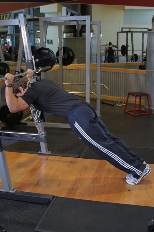 Body Tricep Press: end position