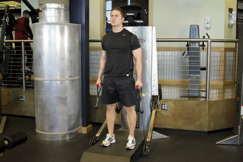 Cable Deadlifts: end position