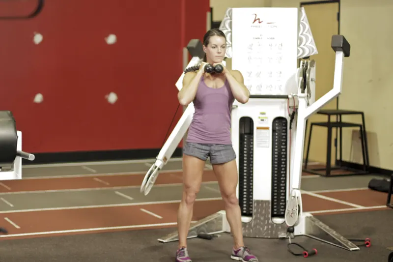 Cable Judo Flip: starting position