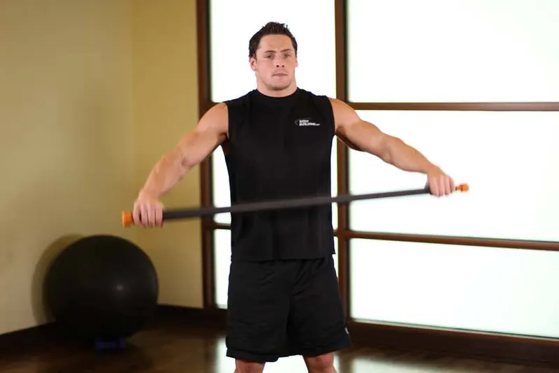 Chest And Front Of Shoulder Stretch: starting position