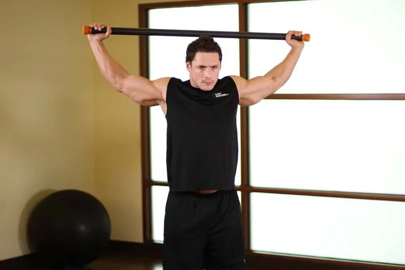 Chest And Front Of Shoulder Stretch: end position