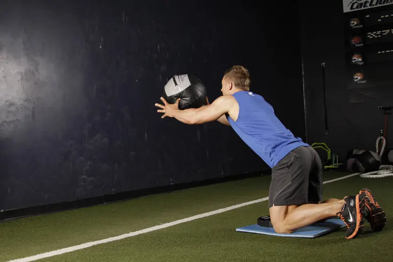 Chest Push (multiple response): end position