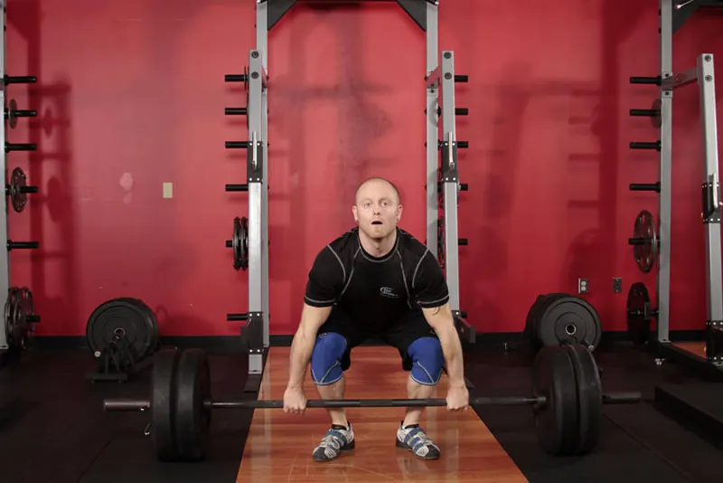 Clean Deadlift: starting position