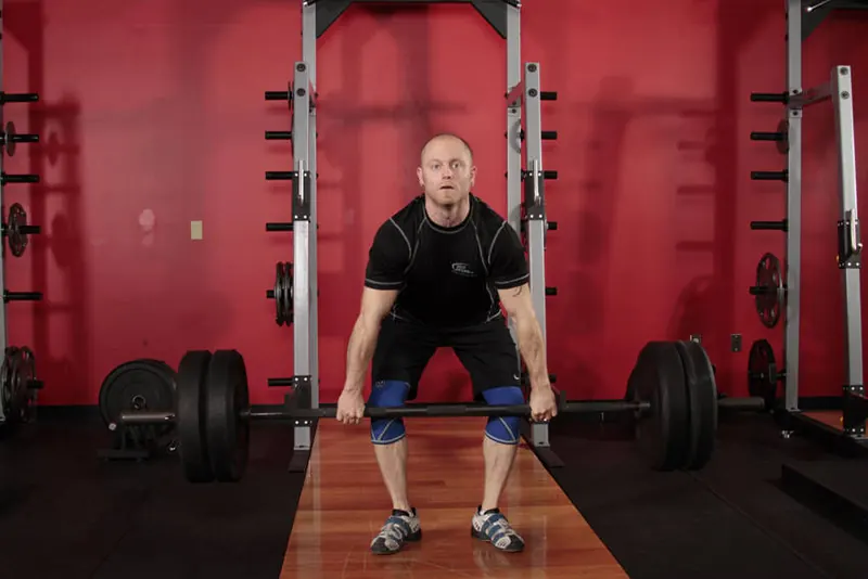 Clean Deadlift: end position