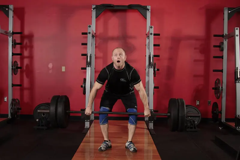 Clean and Jerk: starting position