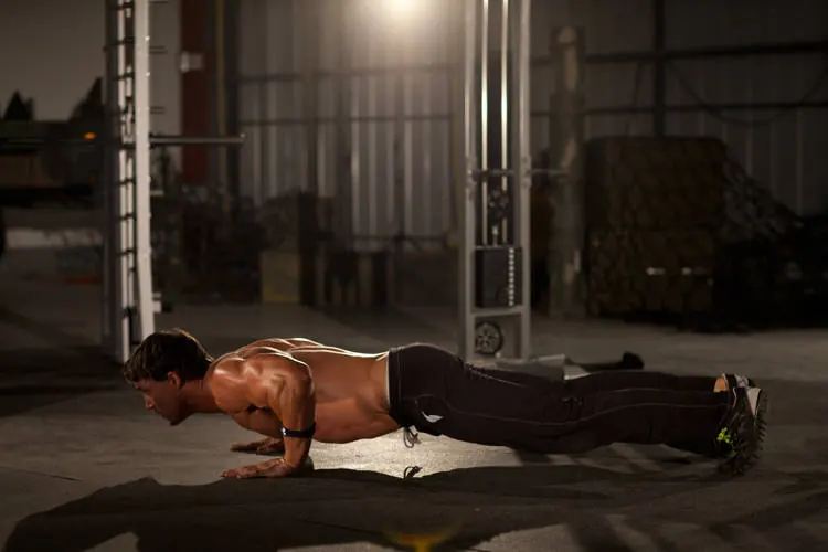 Clock Push-Up: end position