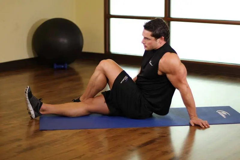 Dancer's Stretch: starting position