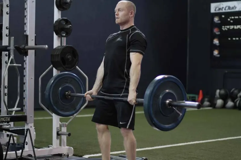 Deficit Deadlift: end position