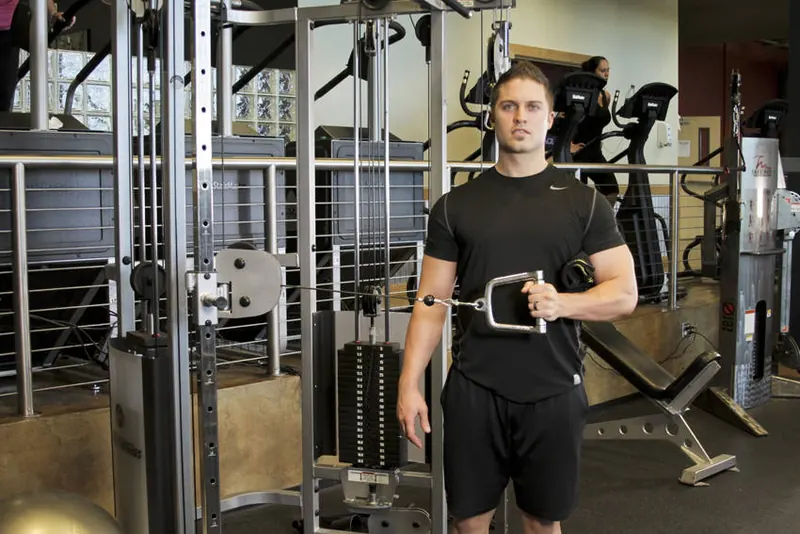 External Rotation with Cable: starting position