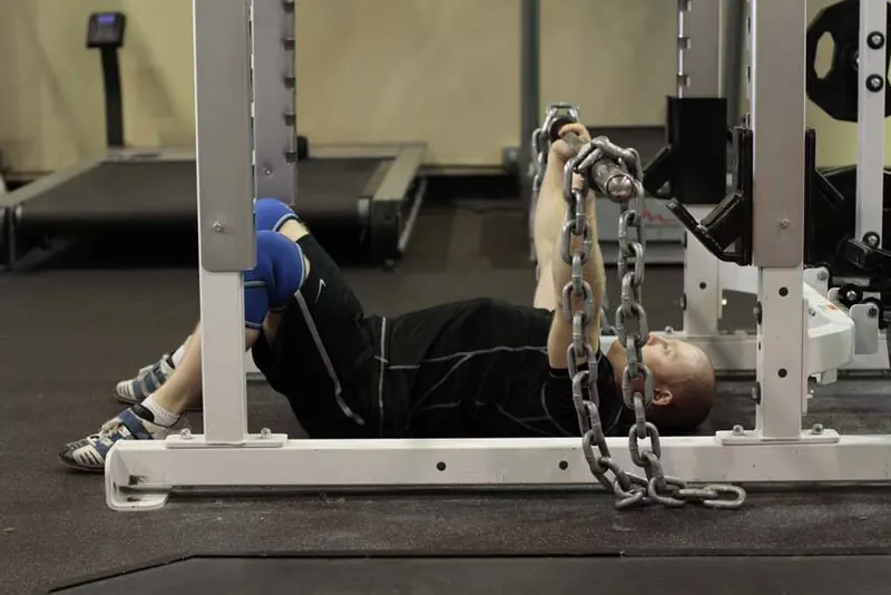 Floor Press with Chains: starting position