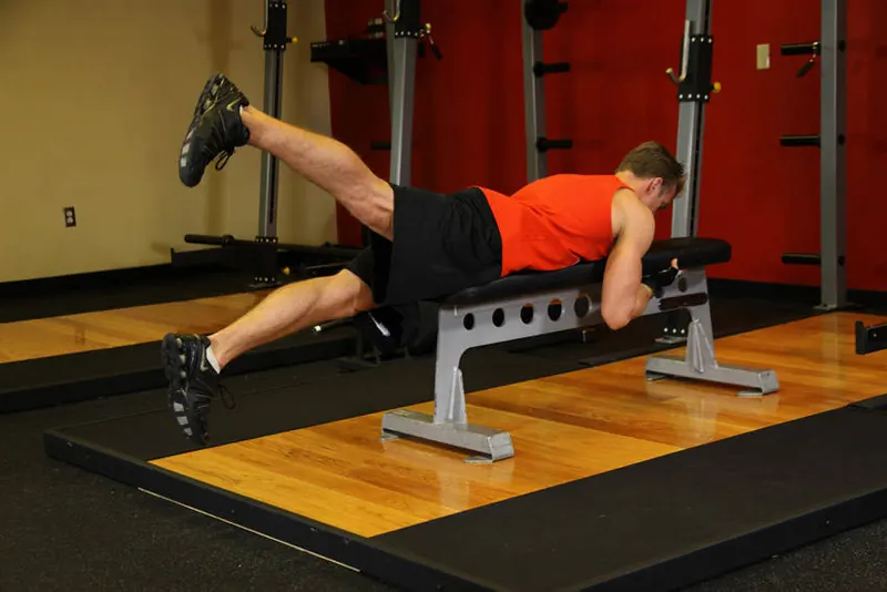 Flutter Kicks: end position