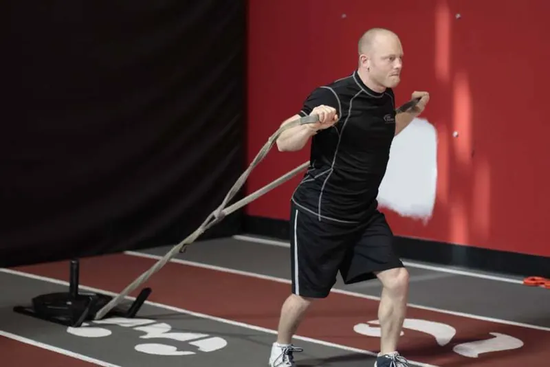 Forward Drag with Press: starting position