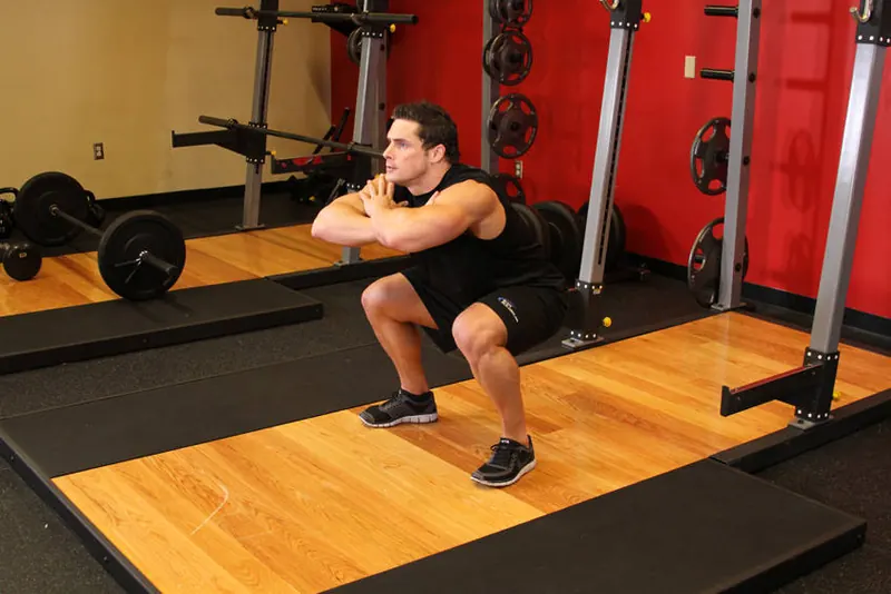 Freehand Jump Squat: starting position