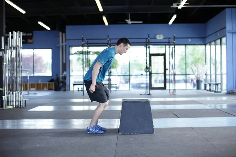 Front Box Jump: starting position
