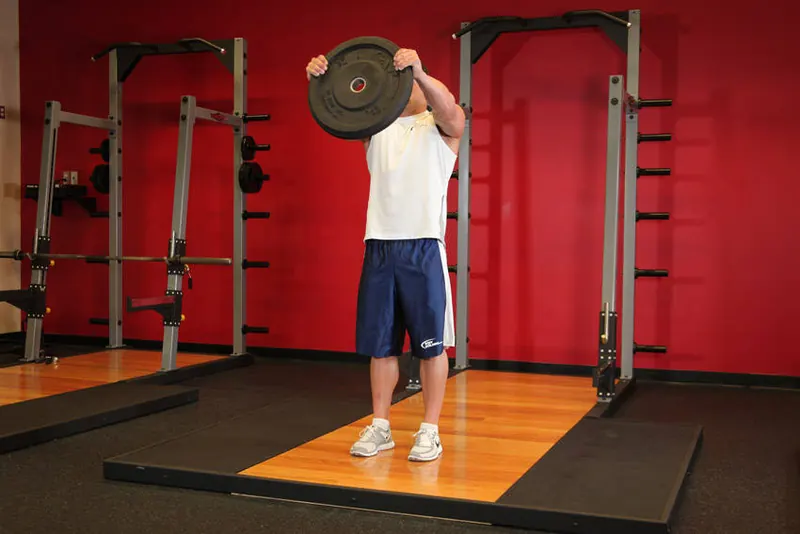 Front Plate Raise: end position