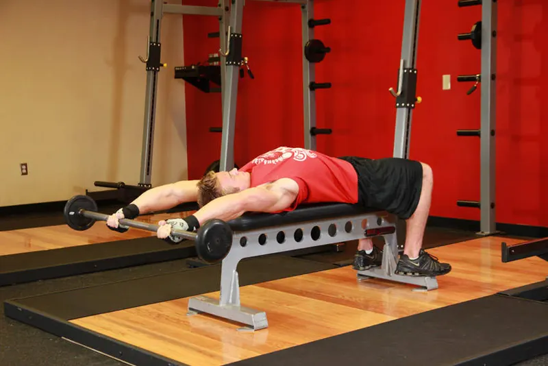 Front Raise And Pullover: end position