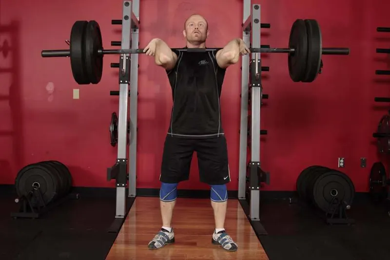 Front Squat (Clean Grip): starting position