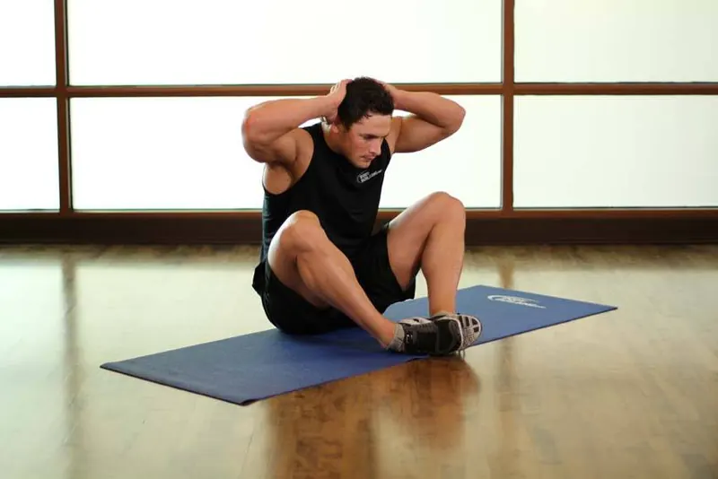 Groin and Back Stretch: starting position