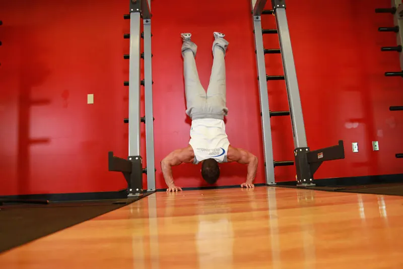 Handstand Push-Ups: end position