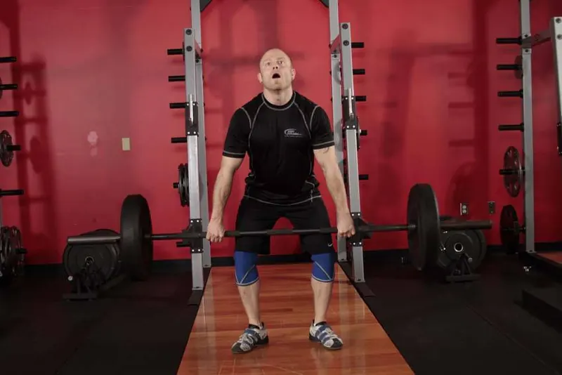 Hang Clean: end position