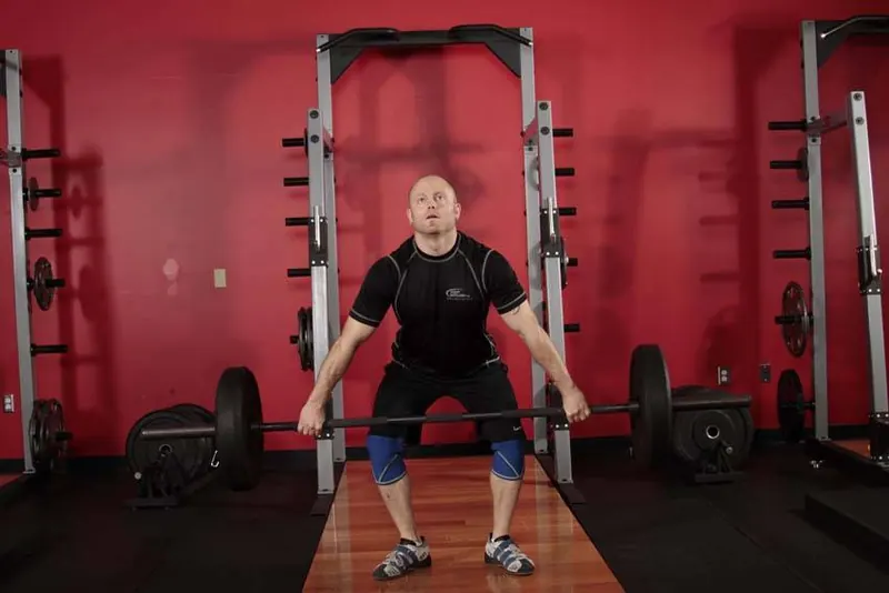 Hang Snatch: starting position