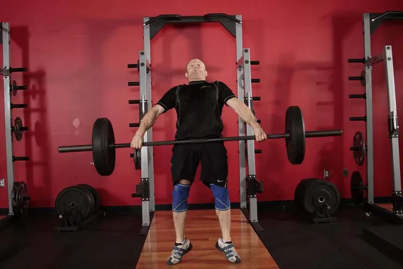 Hang Snatch: end position