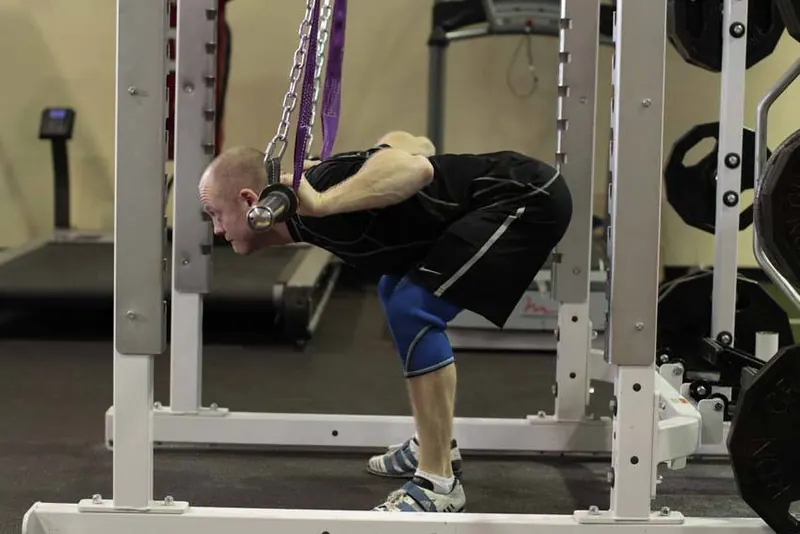 Hanging Bar Good Morning: starting position