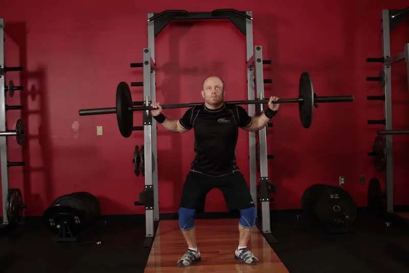 Heaving Snatch Balance: end position