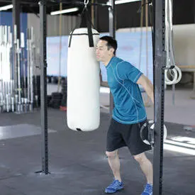 Heavy Bag Thrust: starting position