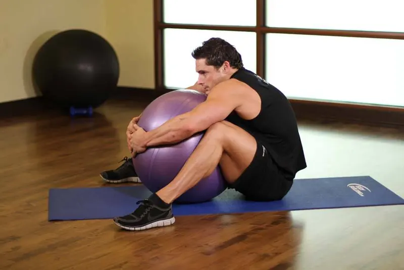 Hug A Ball: starting position
