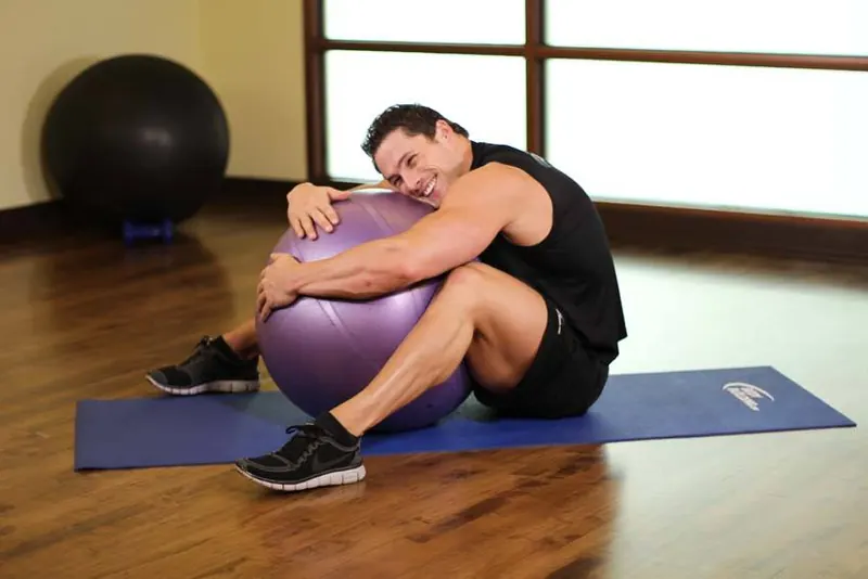 Hug A Ball: end position