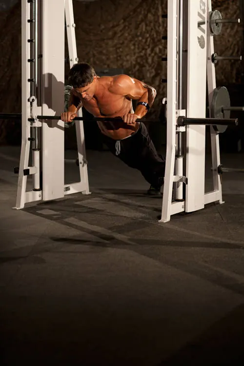 Incline Push-Up Medium: end position
