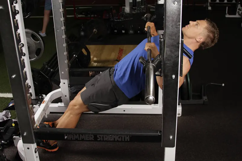 Inverted Row: end position