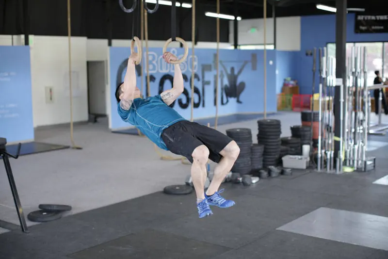Kipping Muscle Up: end position