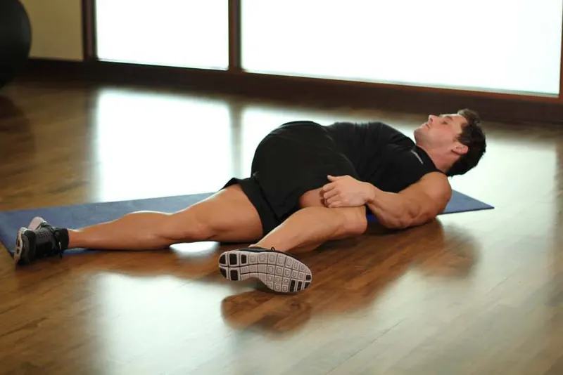 Knee Across The Body: end position